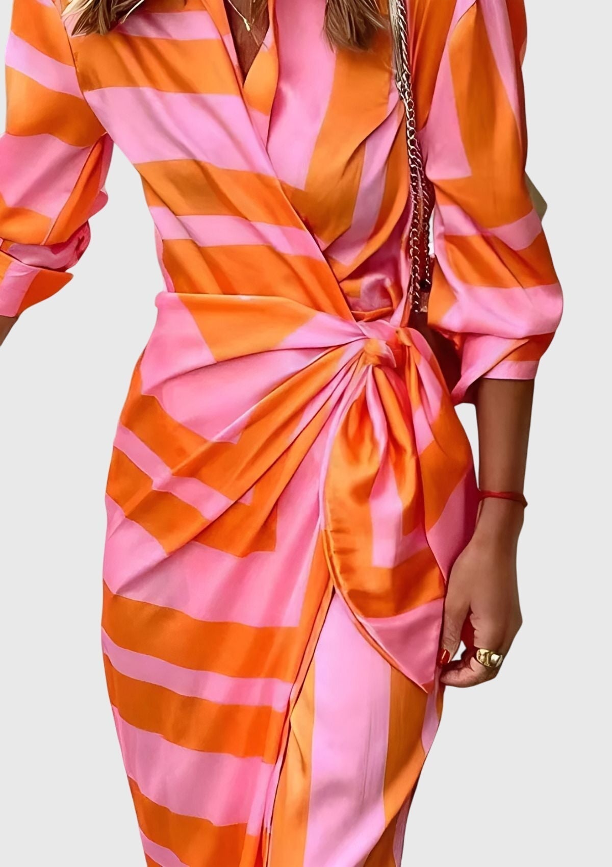 EVERLY | Elegant dress with print