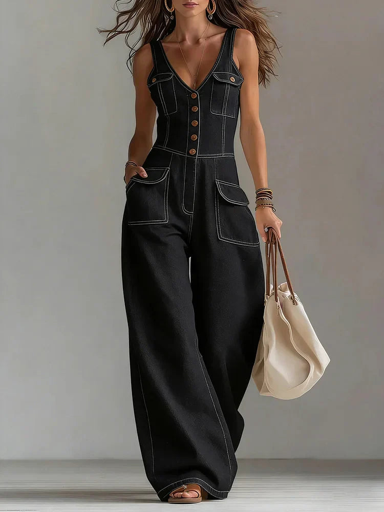 Sophie™ | Loose Denim Jumpsuit