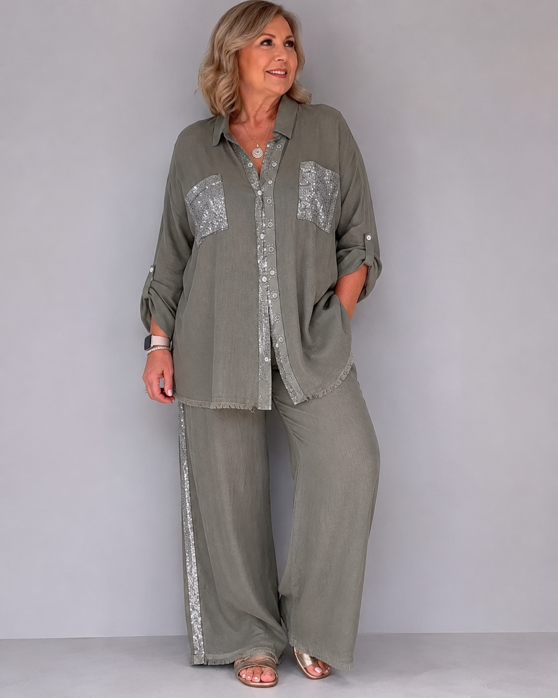 Lauren™ | Two-Piece Set With Sequin Details