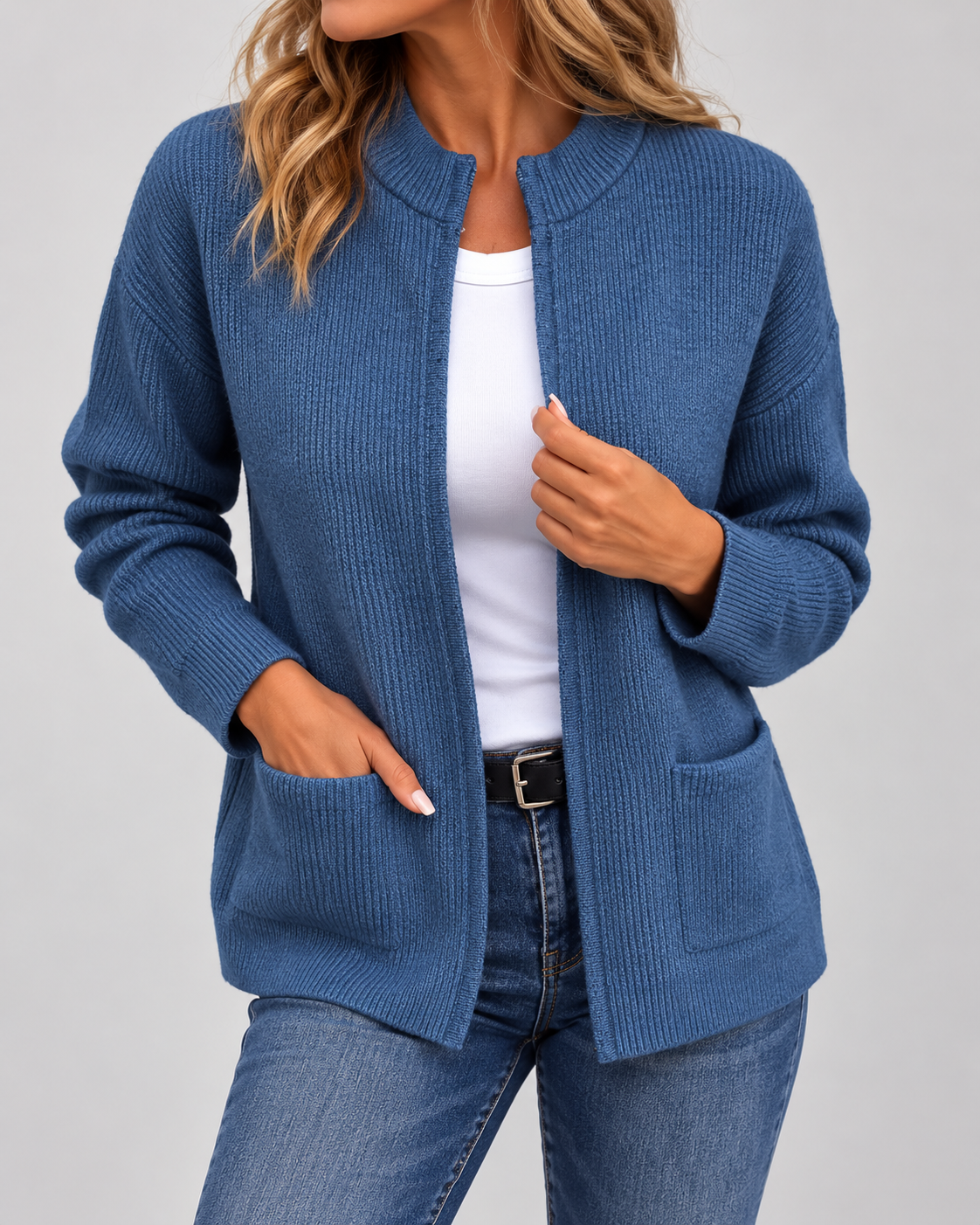 Donna™ | Warm Knitted Cardigan with Pockets