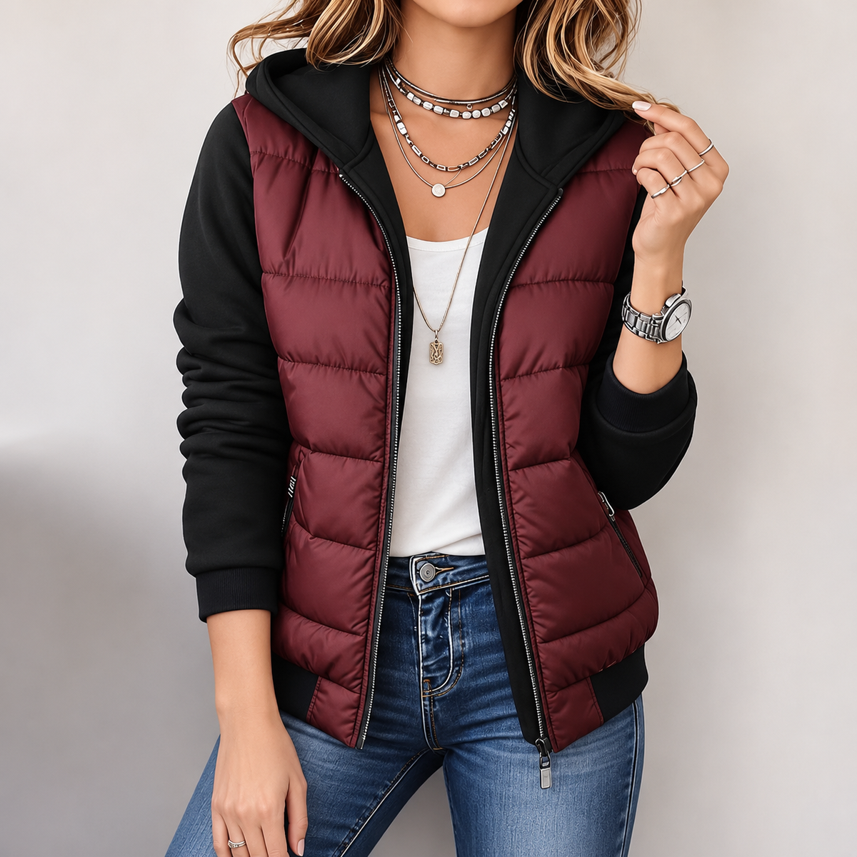 Donna™ | Padded Jacket with Hood