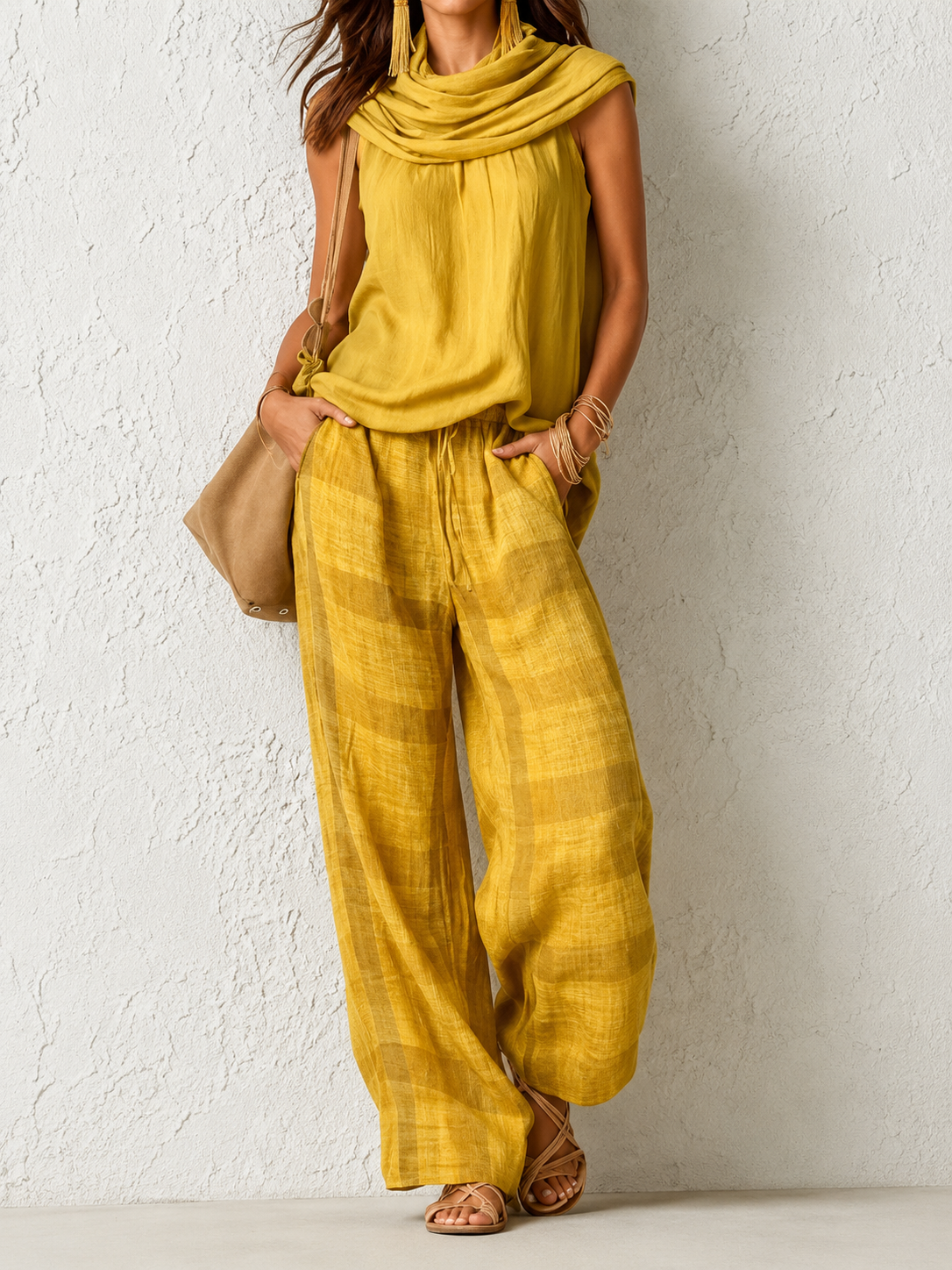 Comfortable and Elegant Natural Set Yellow