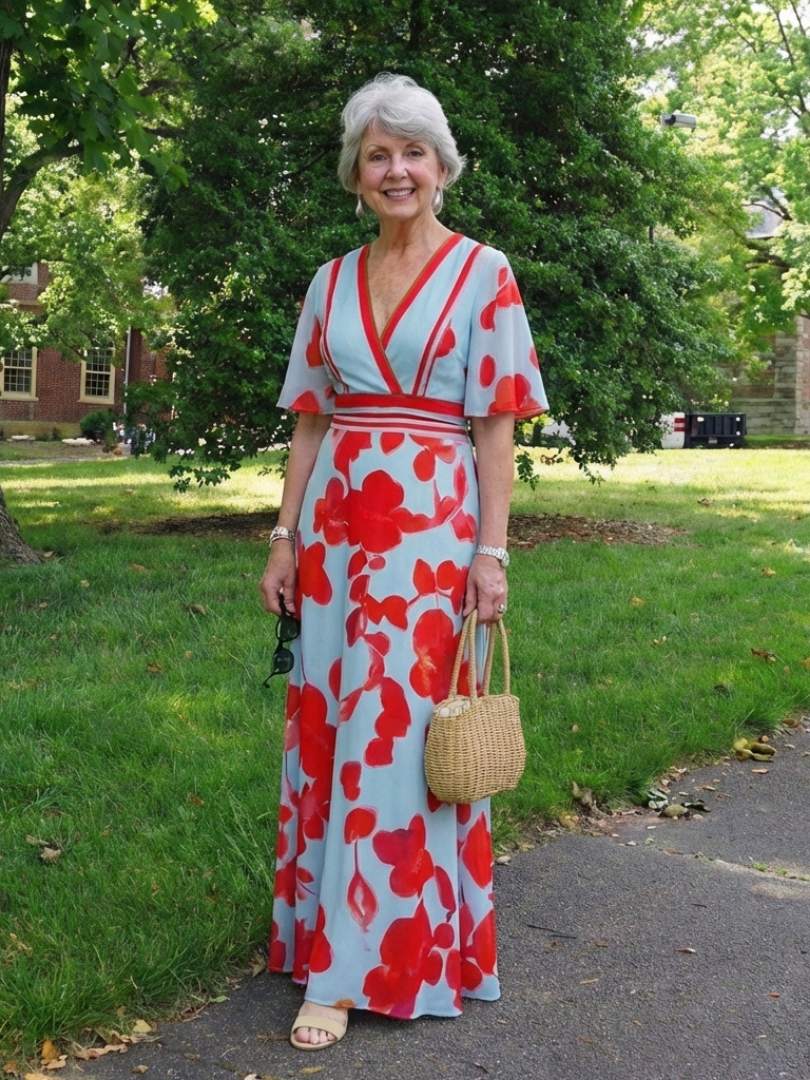 Corinne™ | Tummy-Flattering Floral Maxi Dress