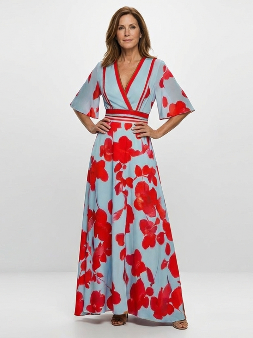 Corinne™ | Tummy-Flattering Floral Maxi Dress