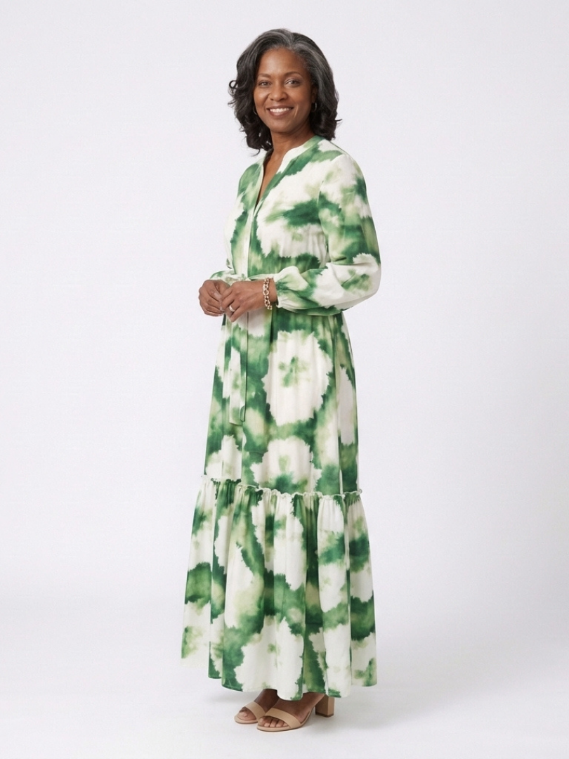 Sabine™ | Tummy-Flattering Floral Maxi Dress