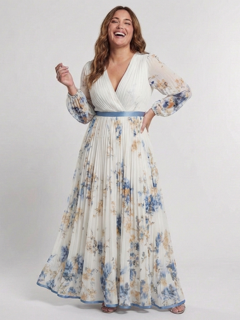 Lavinia™ | Tummy-Flattering Floral Maxi Dress