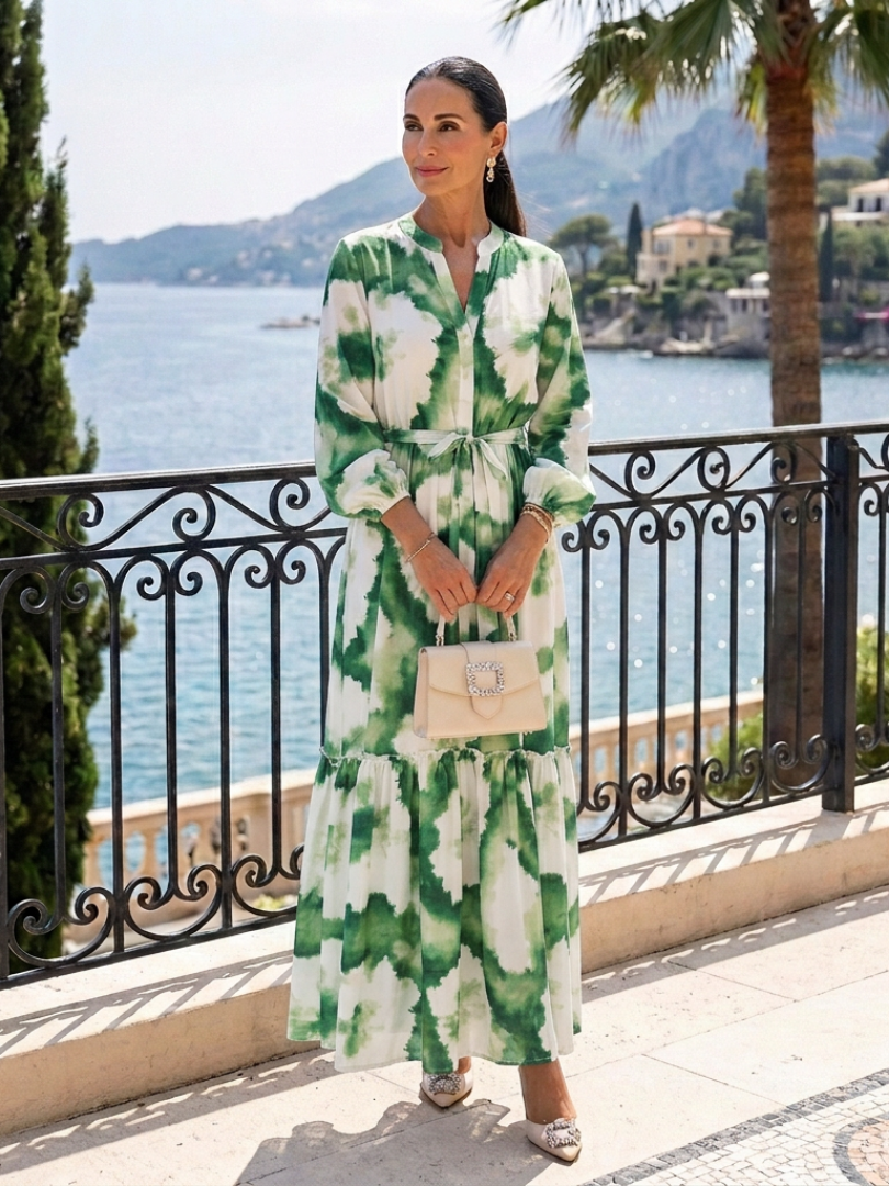 Sabine™ | Tummy-Flattering Floral Maxi Dress