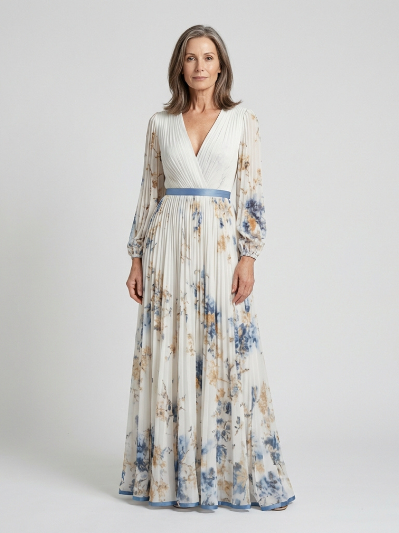 Lavinia™ | Tummy-Flattering Floral Maxi Dress