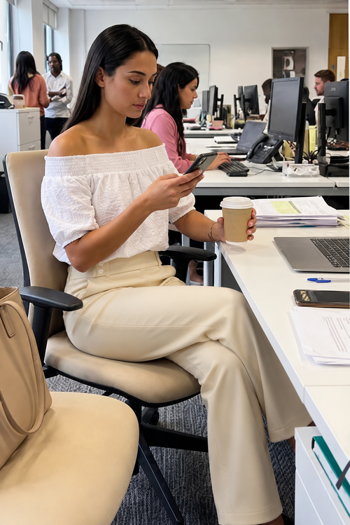 At the office