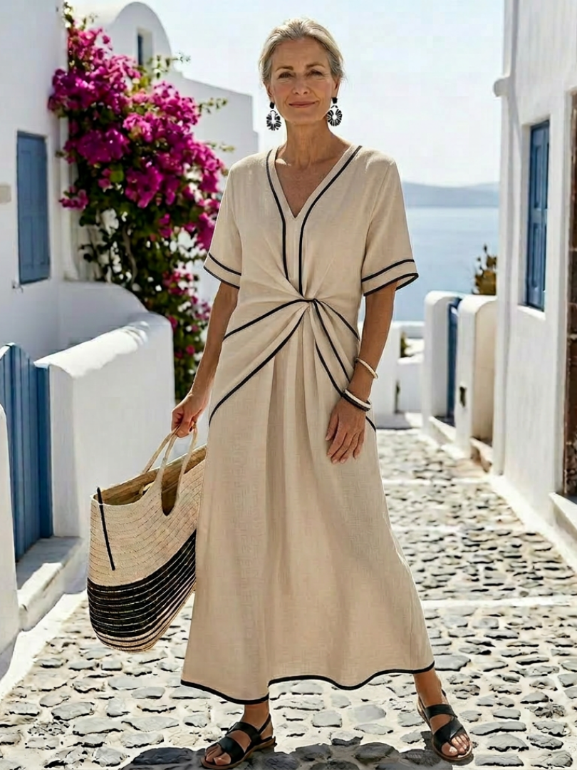 Aubrey™ | Tummy-Flattering Midi Dress
