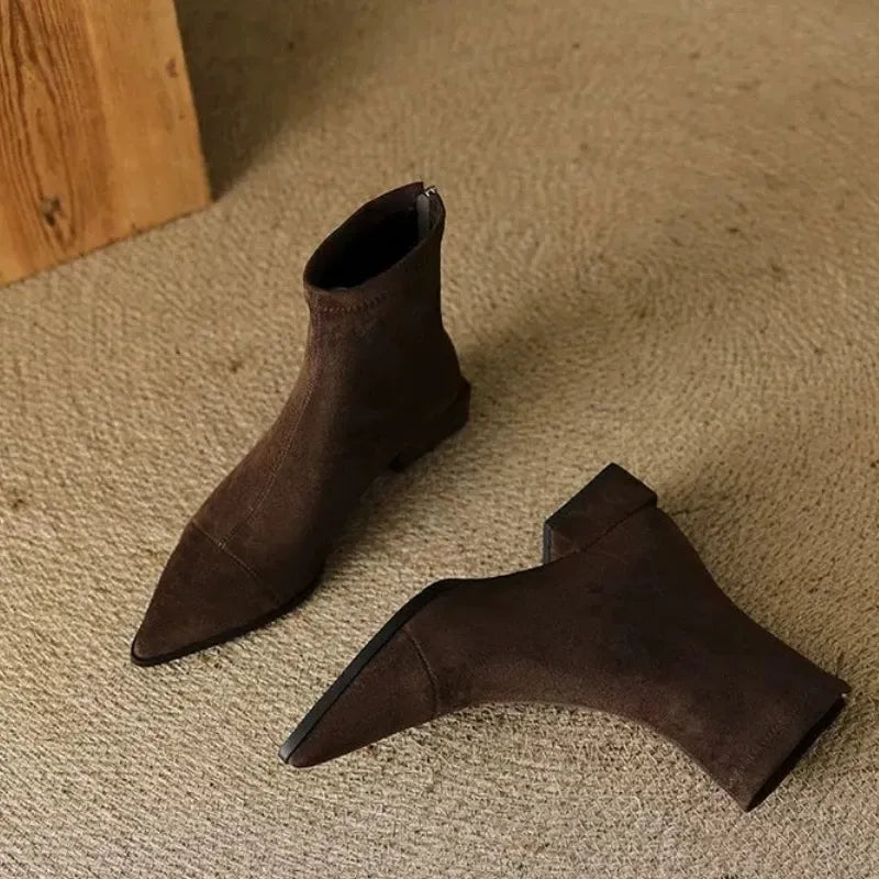 Linda™ | Orthopedic Suede Ankle Boots with Low Heel