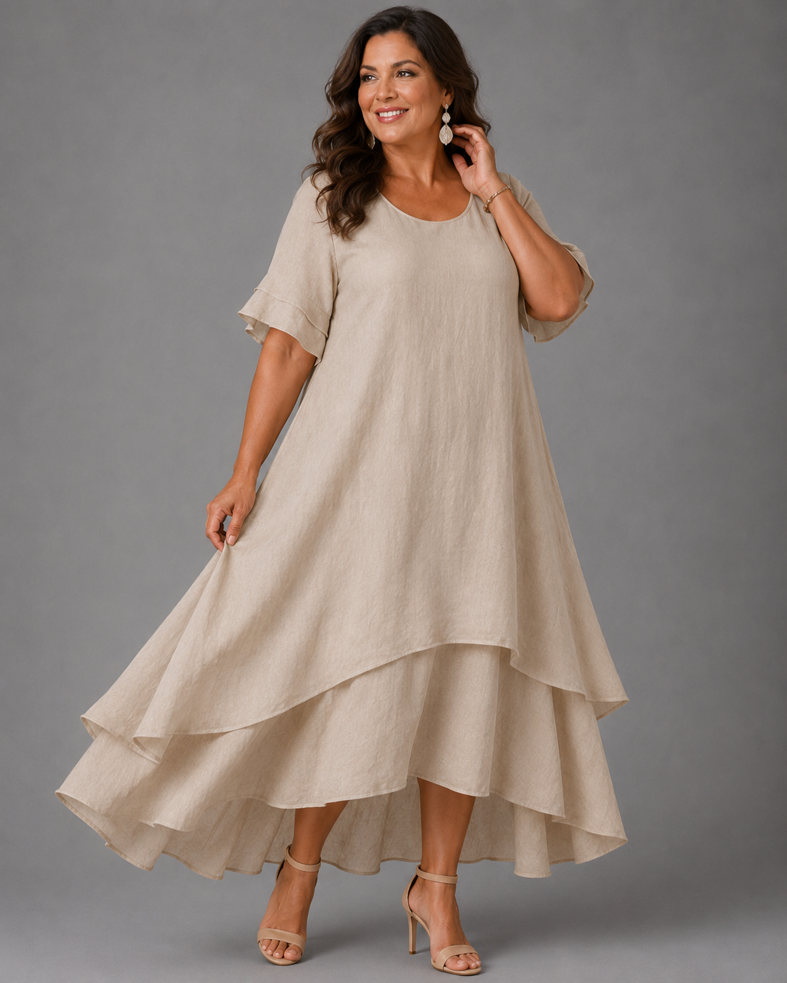 Chloe™ | Lightweight belly-flattering layered maxi dress