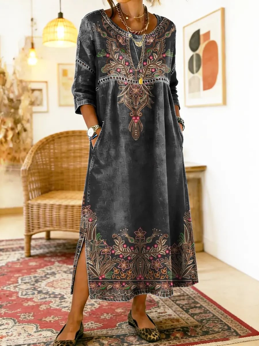 Juliet™ | Tummy-Flattering Patterned Dress