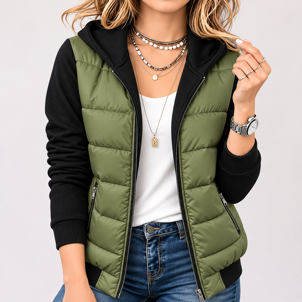 Donna™ | Padded Jacket with Hood