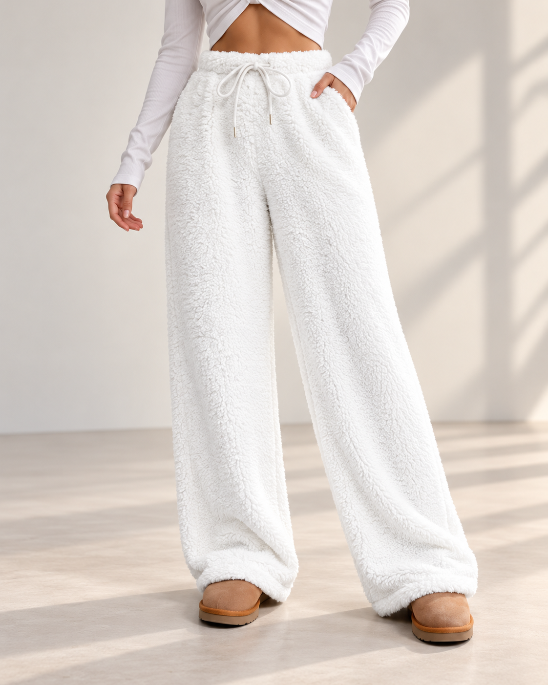 Linda™ | Soft Teddy Pants with Wide Legs