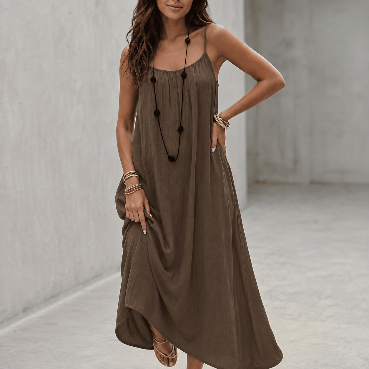 Hazel™ | Relaxed Tummy-Flattering Maxi Dress