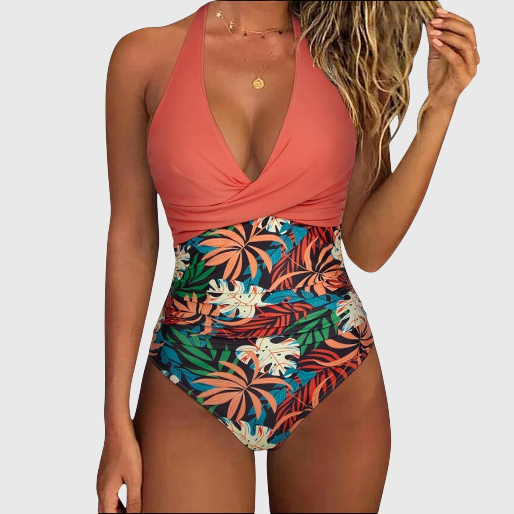 Florence - Elegant Women's Swimsuit with V-Neck