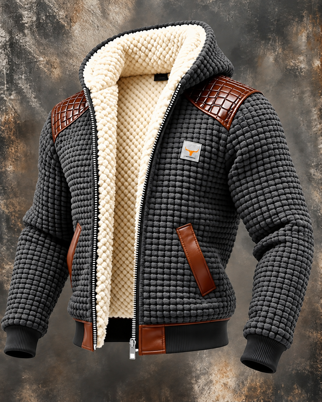 Clark™ | Warm Padded Cardigan with Teddy Lining