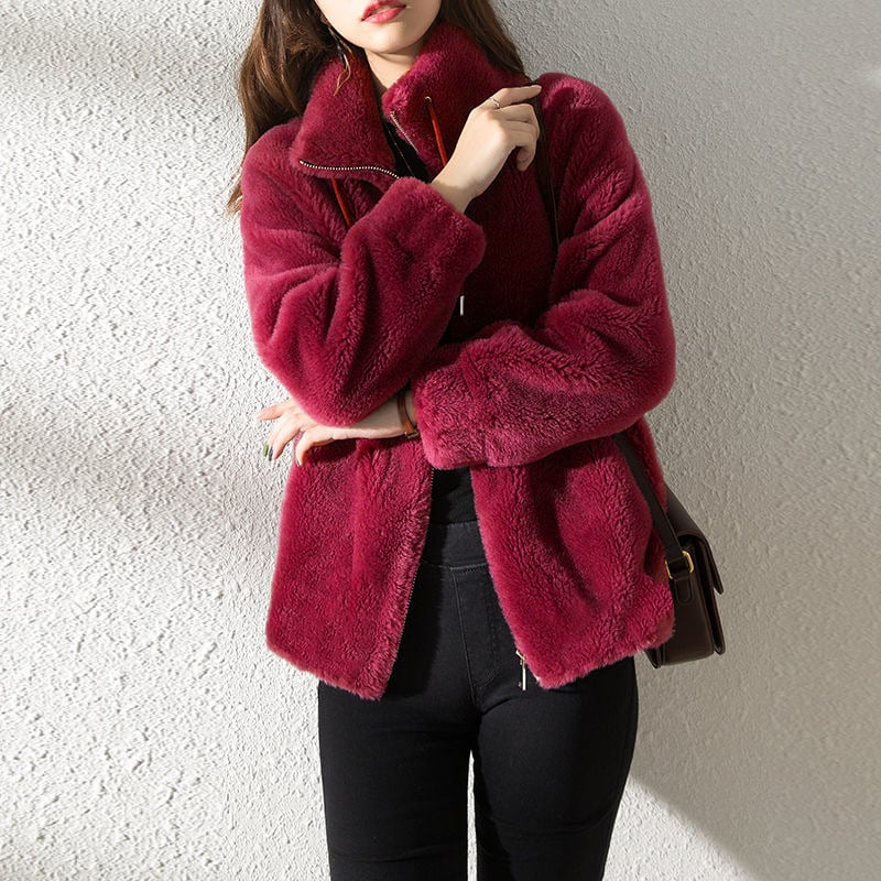 Deborah™ | Soft Teddy Jacket with Stand Collar 8
