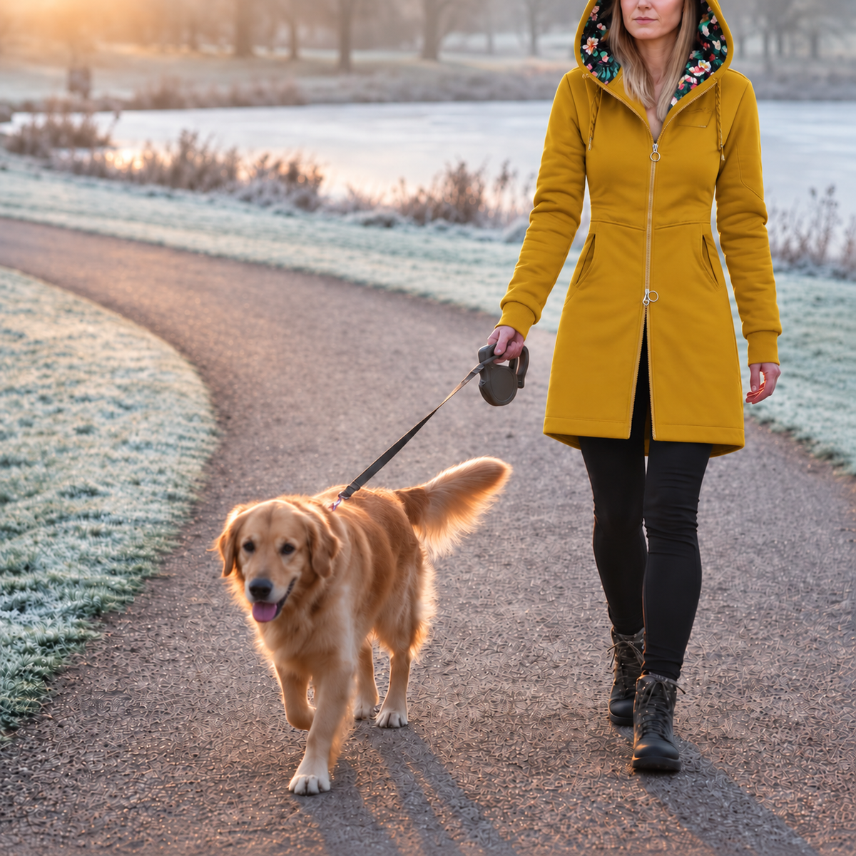 Stella™ | Warm Hooded Jacket with Adjustable Waist