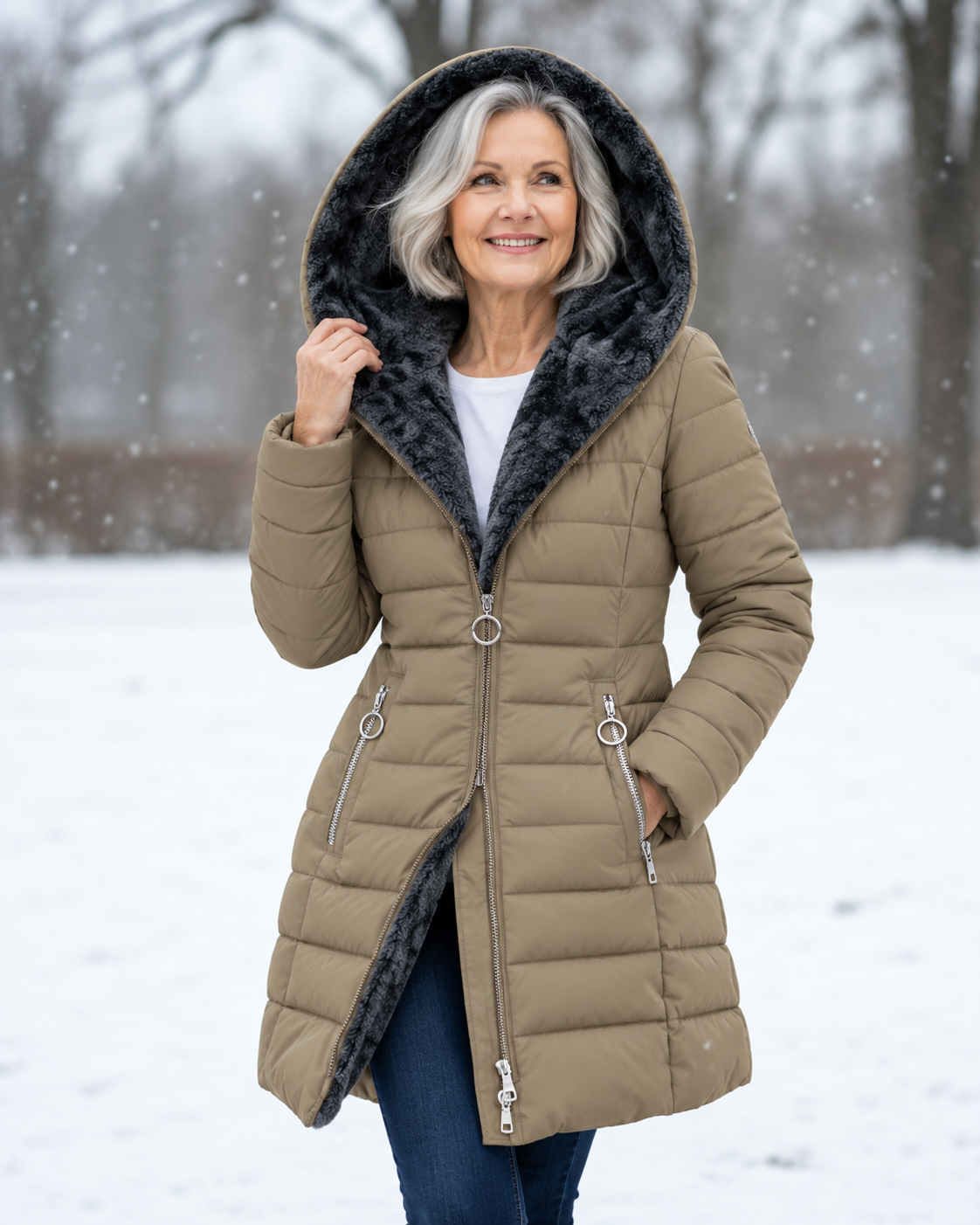 Lily™ | Warm Padded Winter Jacket with Hood