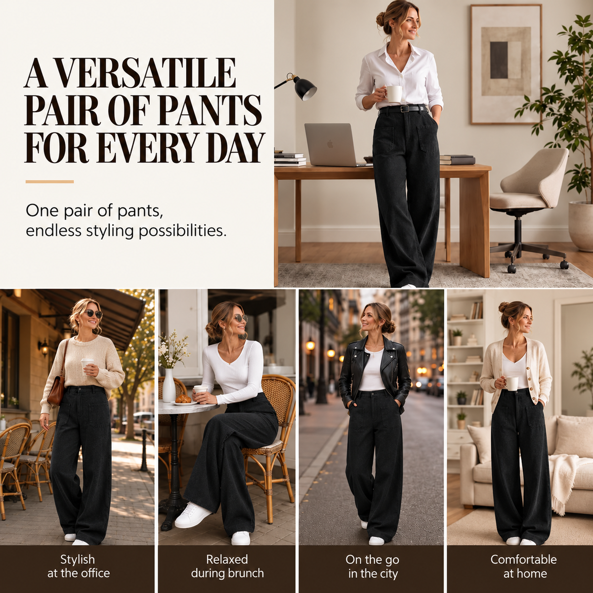 Hazel™ | Comfortable Wide Leg Pants with Pockets