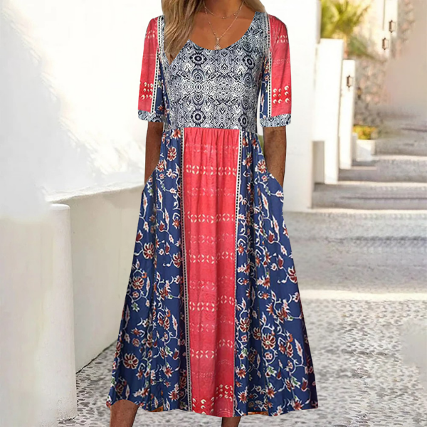 Juniper™ | Tummy-Flattering Boho Maxi Dress