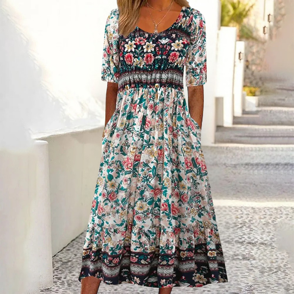 Eloise™ | Tummy-Flattering Floral Maxi Dress