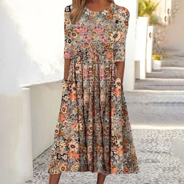 Frances™ | Tummy-Flattering Floral Maxi Dress