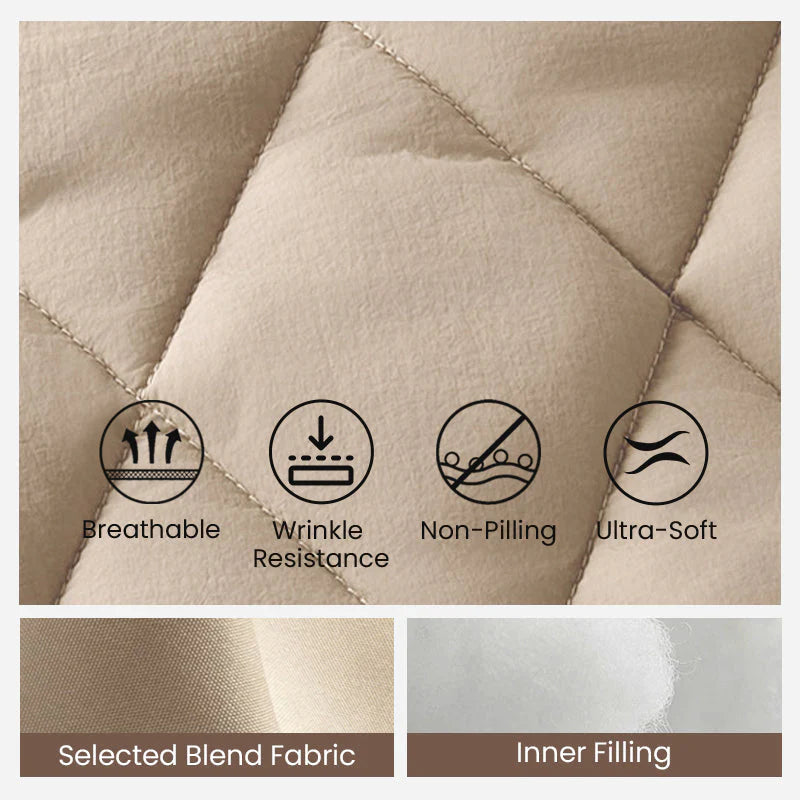 Karen™ | Warm Padded Jacket with Knitted Sleeves
