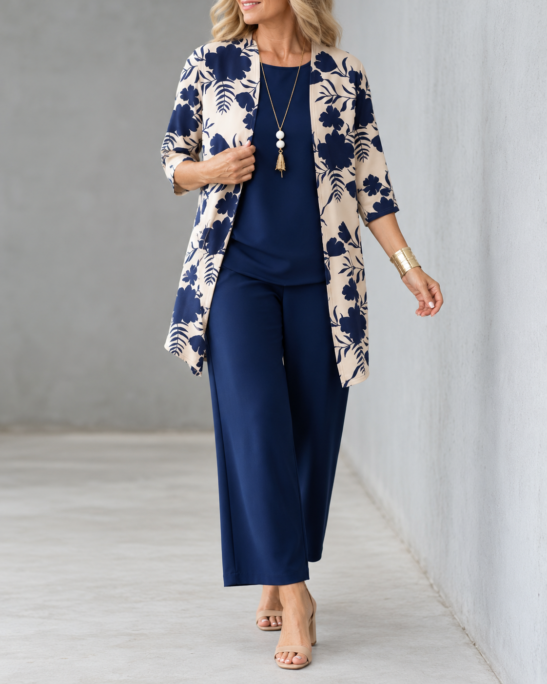 Patricia™ | Elegant 3-Piece Set with Cardigan and Trousers