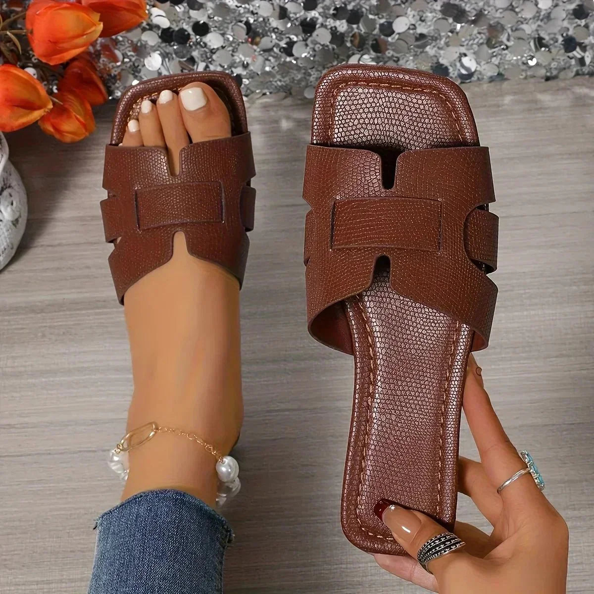 Ava | Slide Sandals