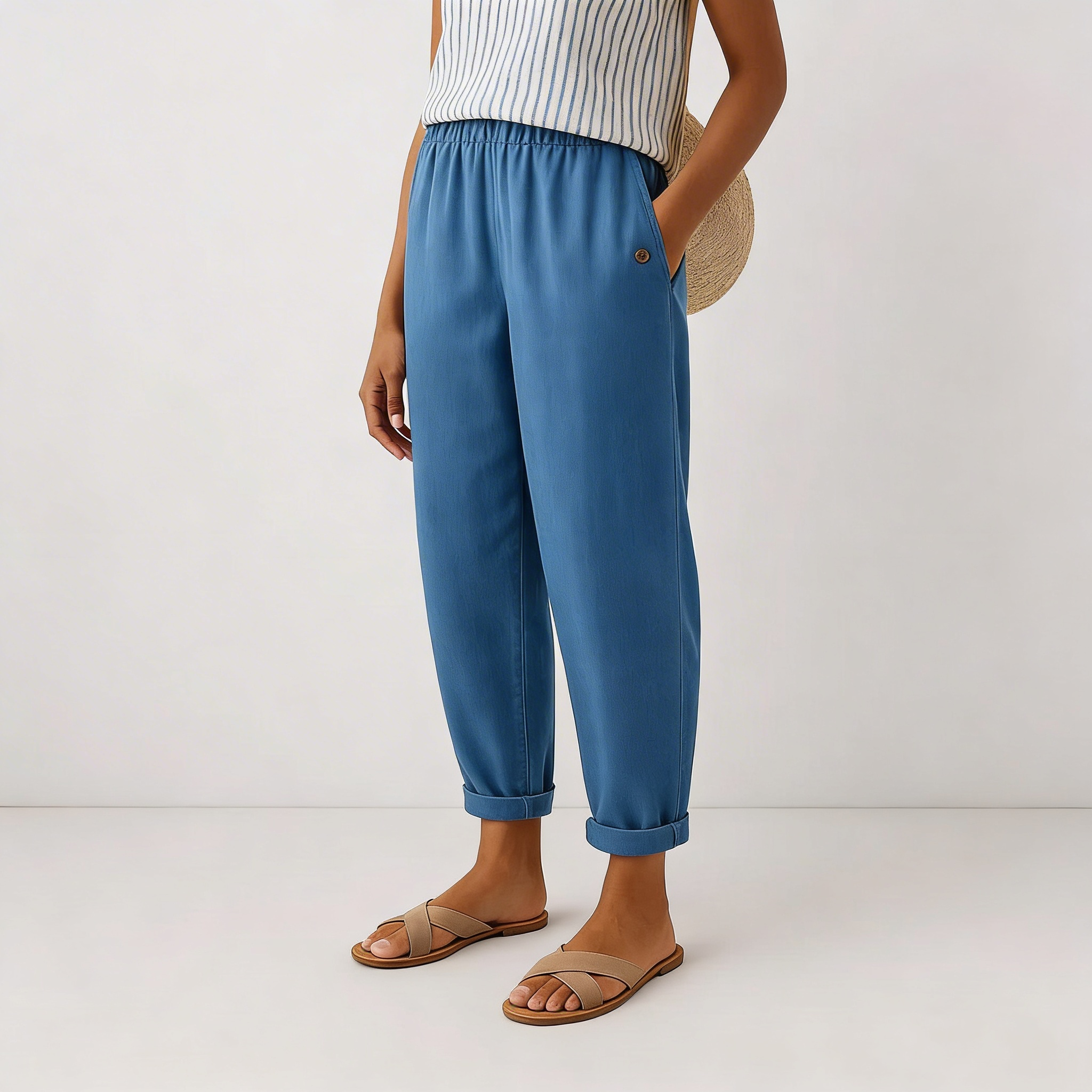 Stella | Timeless Linen-look Trousers