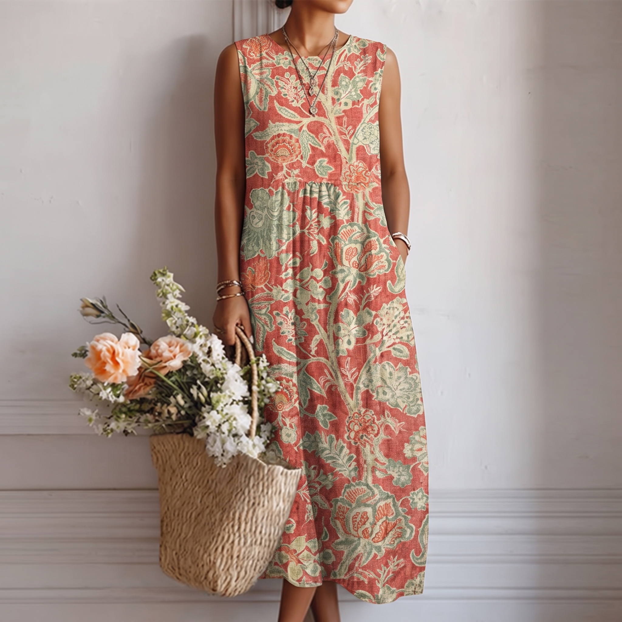 CORA | Sleeveless Maxi Dress