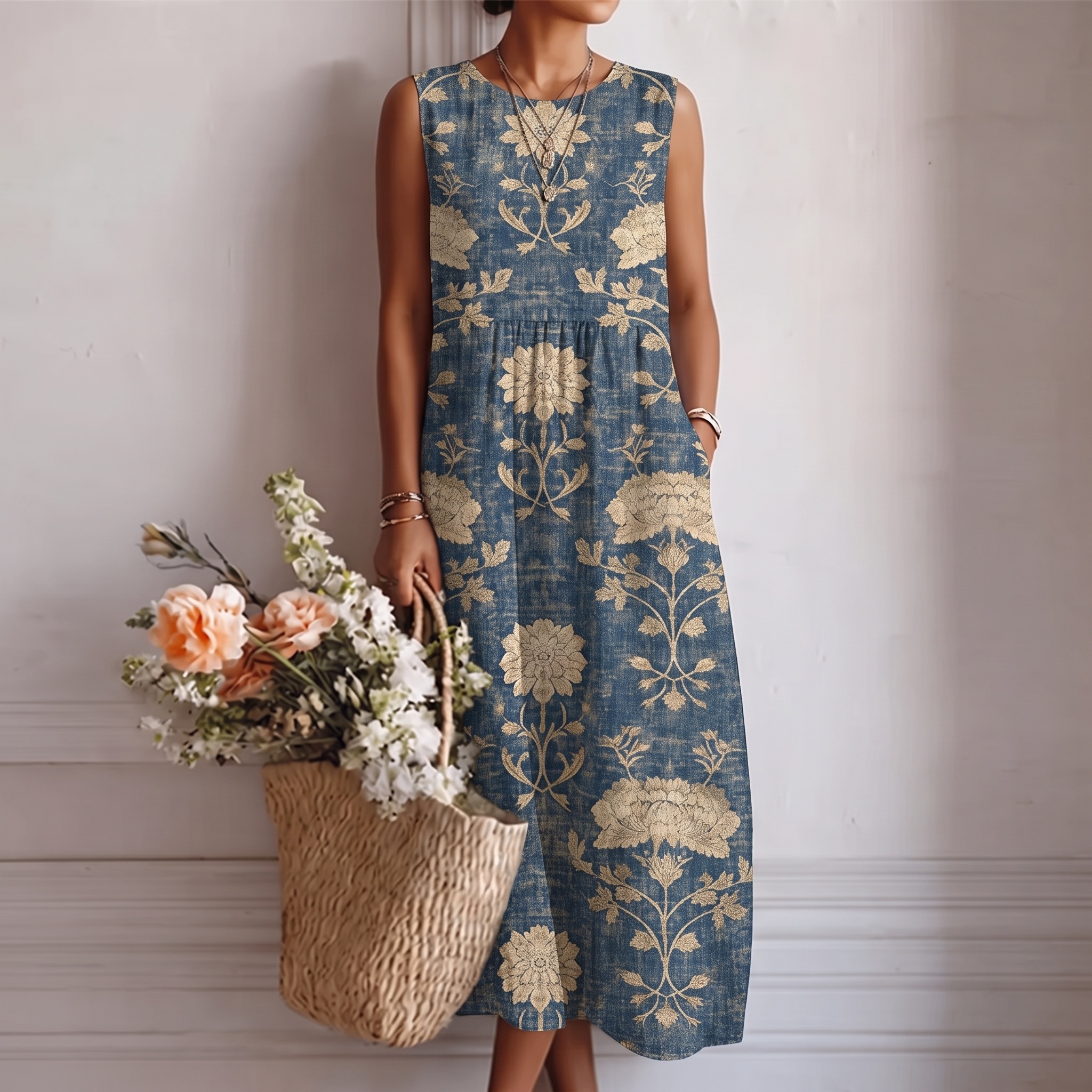EVELYN | Sleeveless Maxi Dress