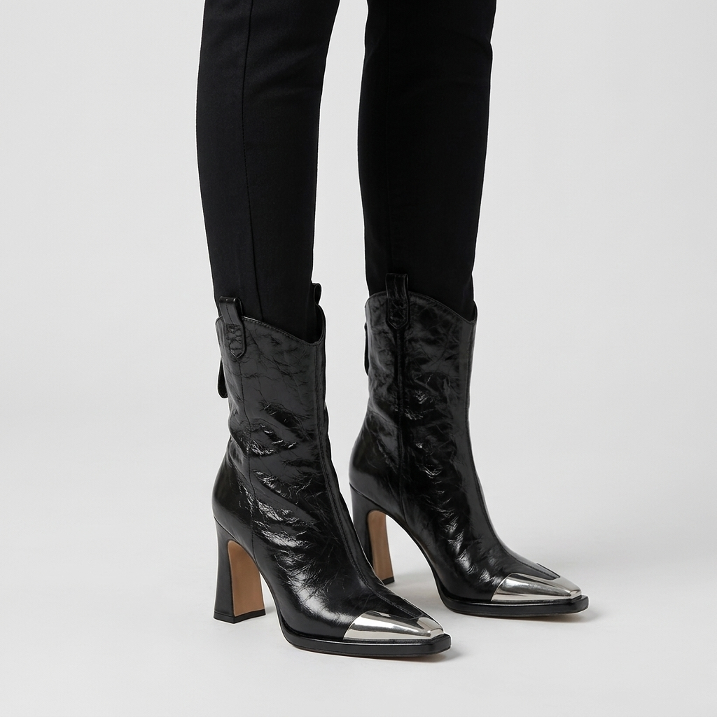 James™ | Orthopedic Leather Ankle Boots with Block Heel 10