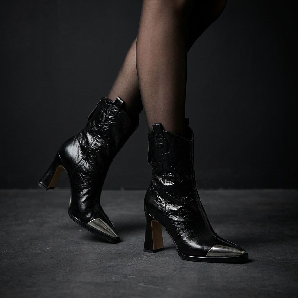James™ | Orthopedic Leather Ankle Boots with Block Heel 9