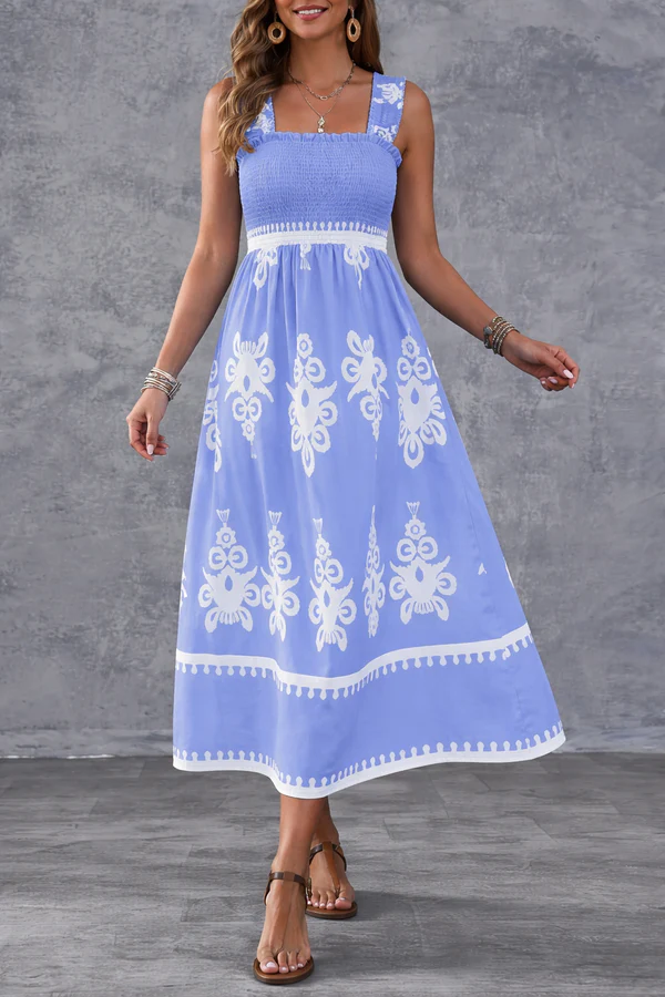 Martina | Maxi dress with artistic print