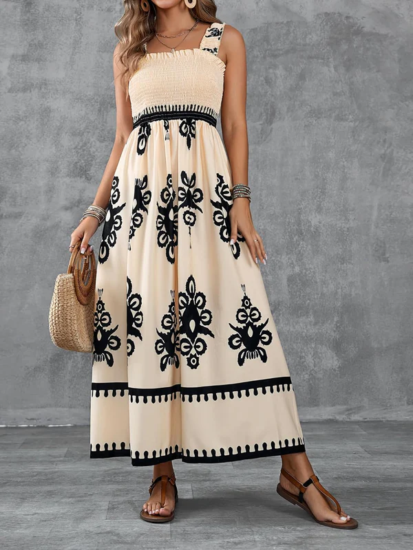 Martina | Maxi dress with artistic print