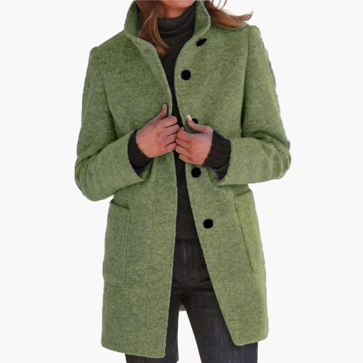 Hazel™ | Elegant Classic Coat With Buttons 12