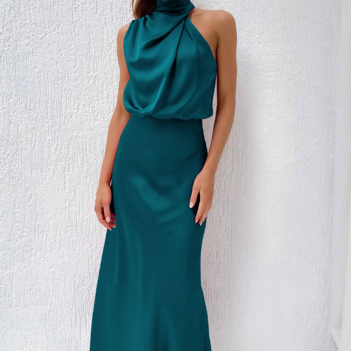 Satin Curtain Dress