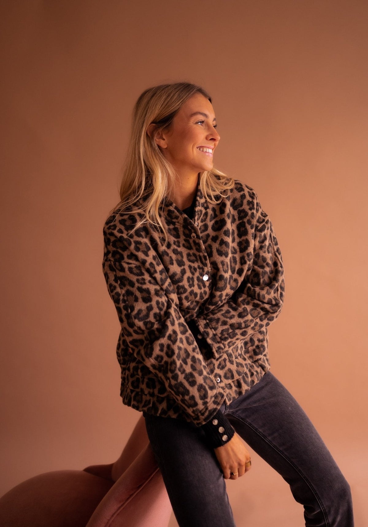 Kathleen™ | Trendy Jacket with Leopard Print 7
