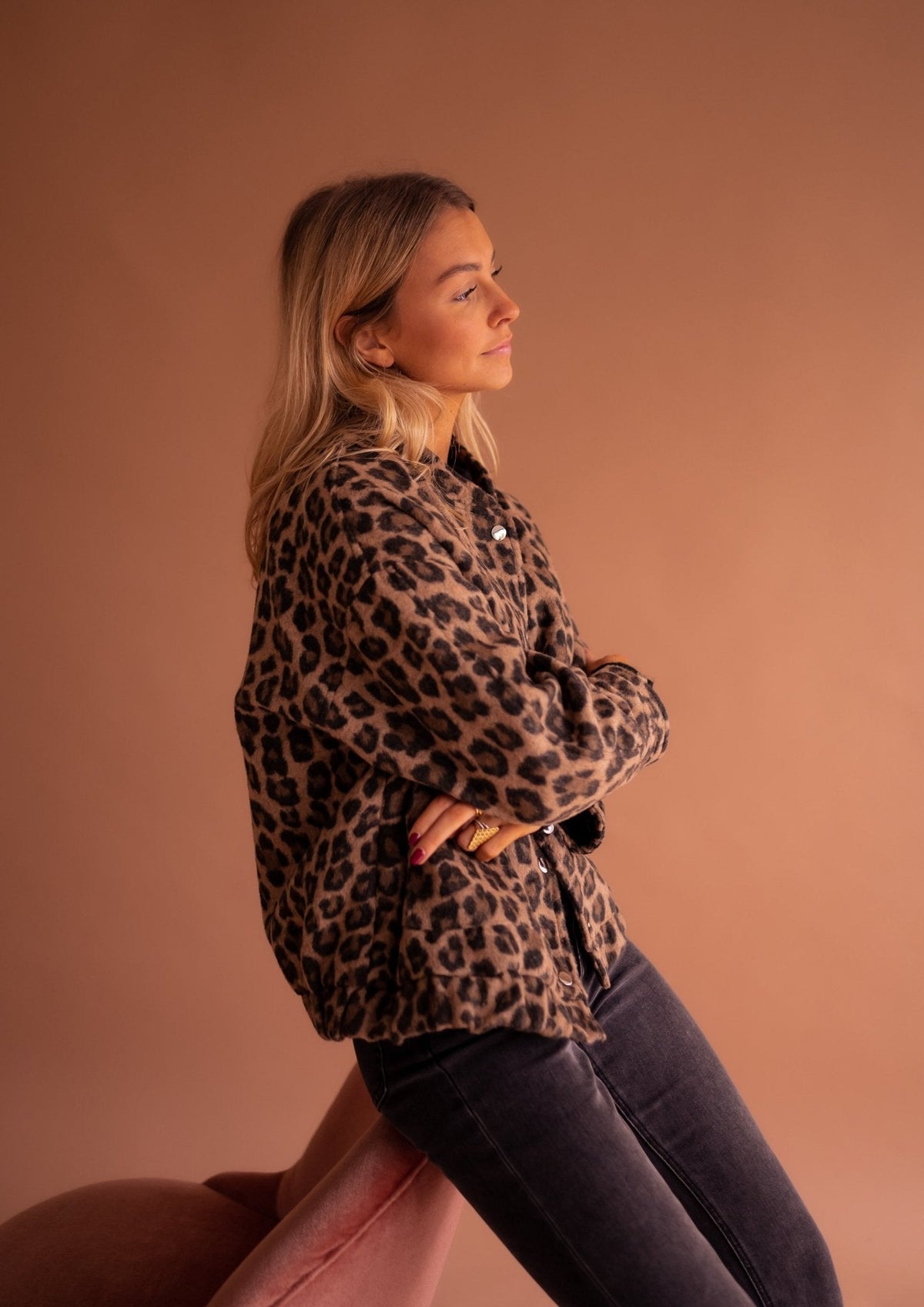 Kathleen™ | Trendy Jacket with Leopard Print 6