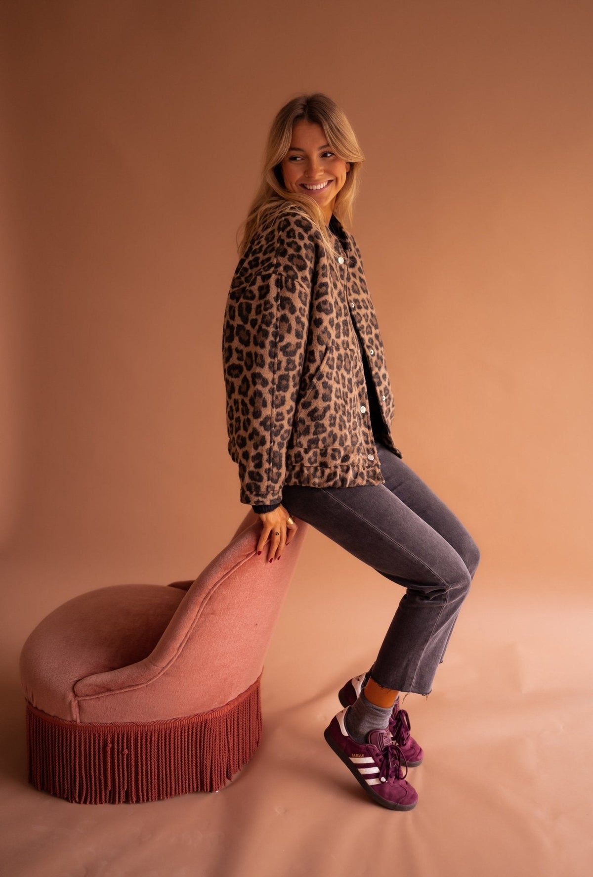 Kathleen™ | Trendy Jacket with Leopard Print 8