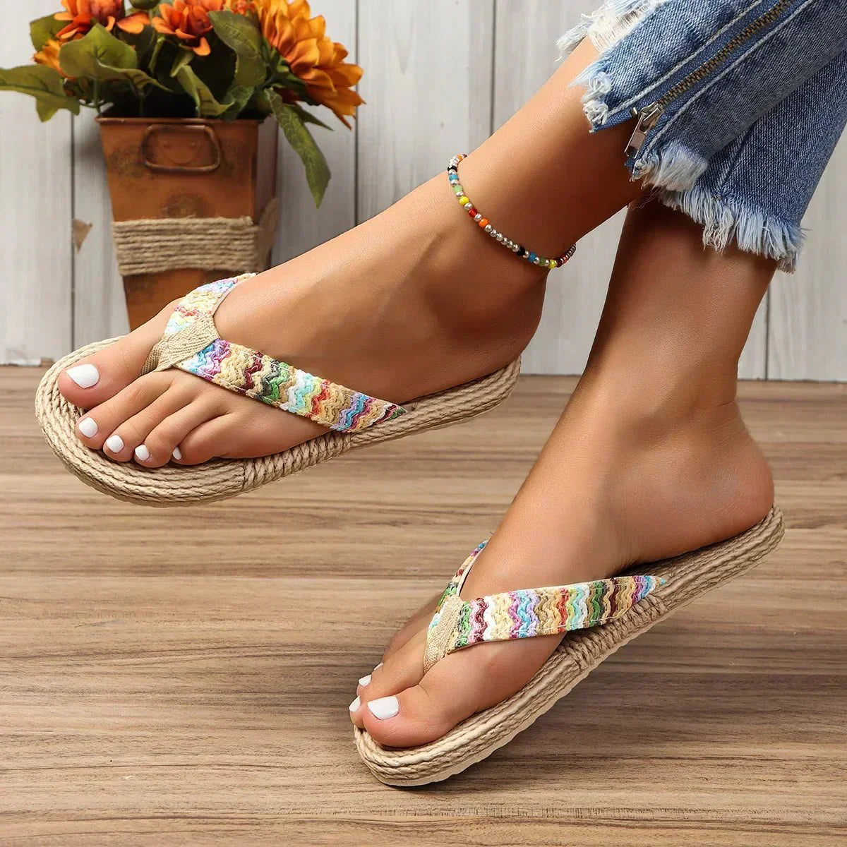 Nerissa | Woven Flip-Flops