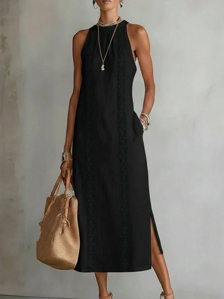 White Linen Dress