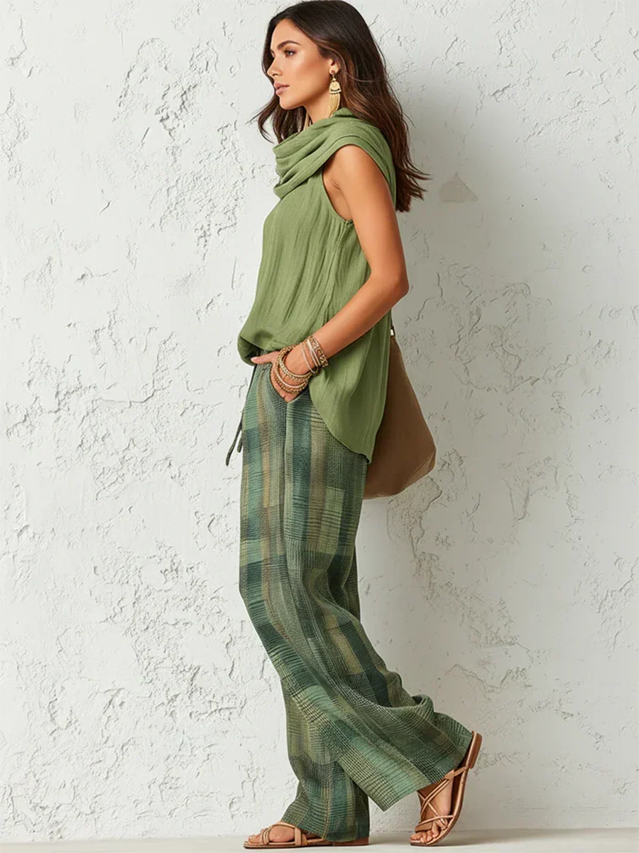Comfortable and Elegant Natural Set Green