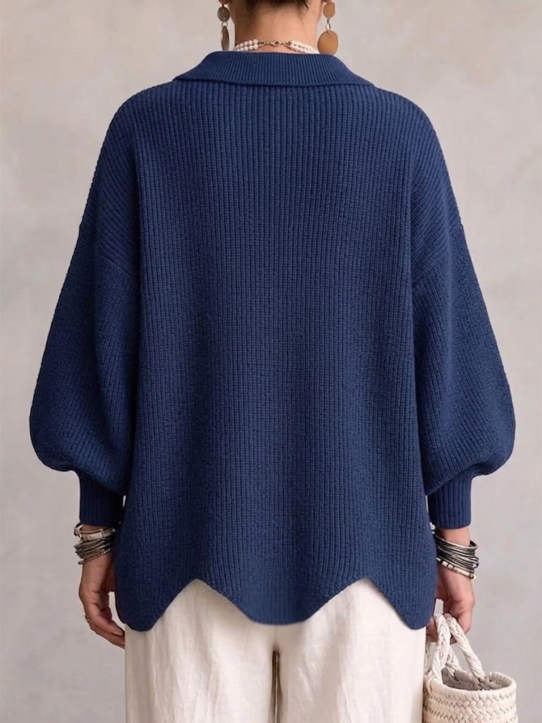Stella™ | Elegant Oversized Cardigan with Large Gold Buttons 2