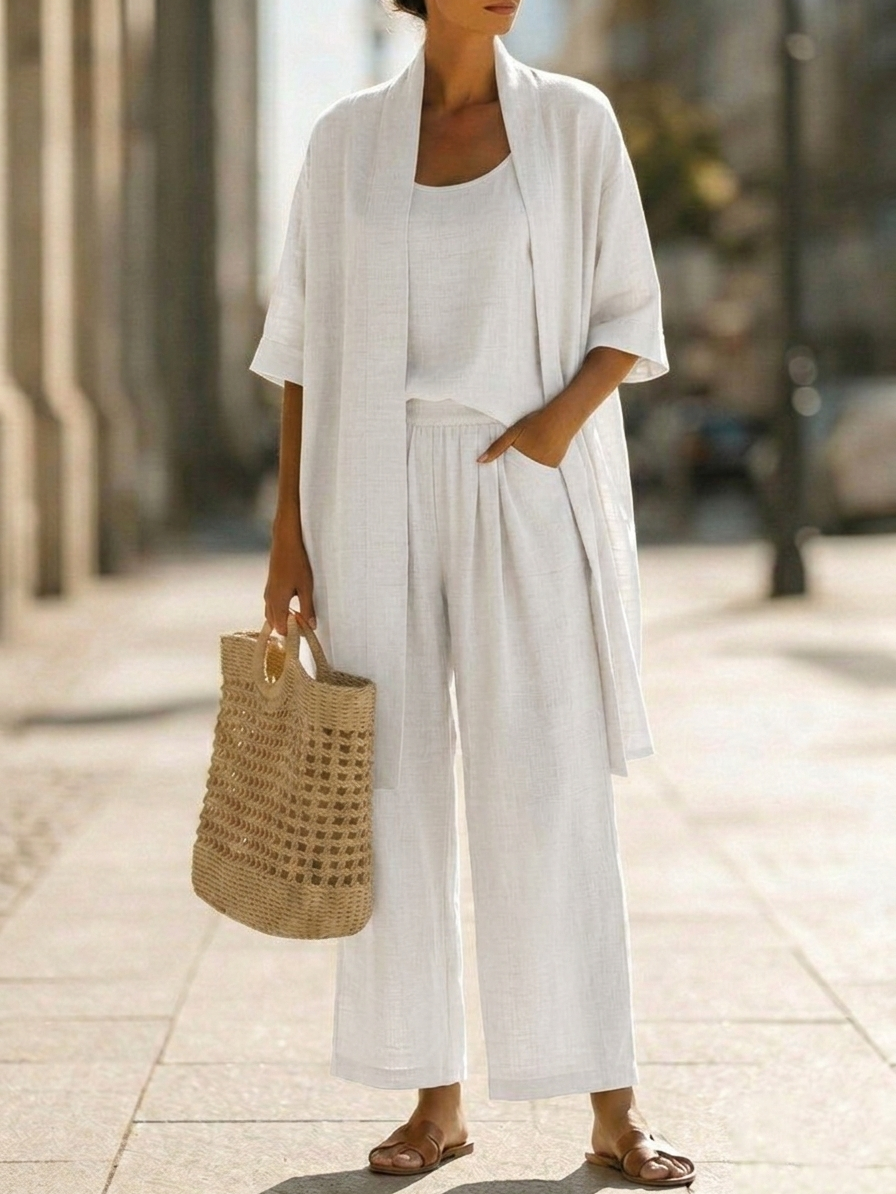 Alice | Three-Piece Linen Set