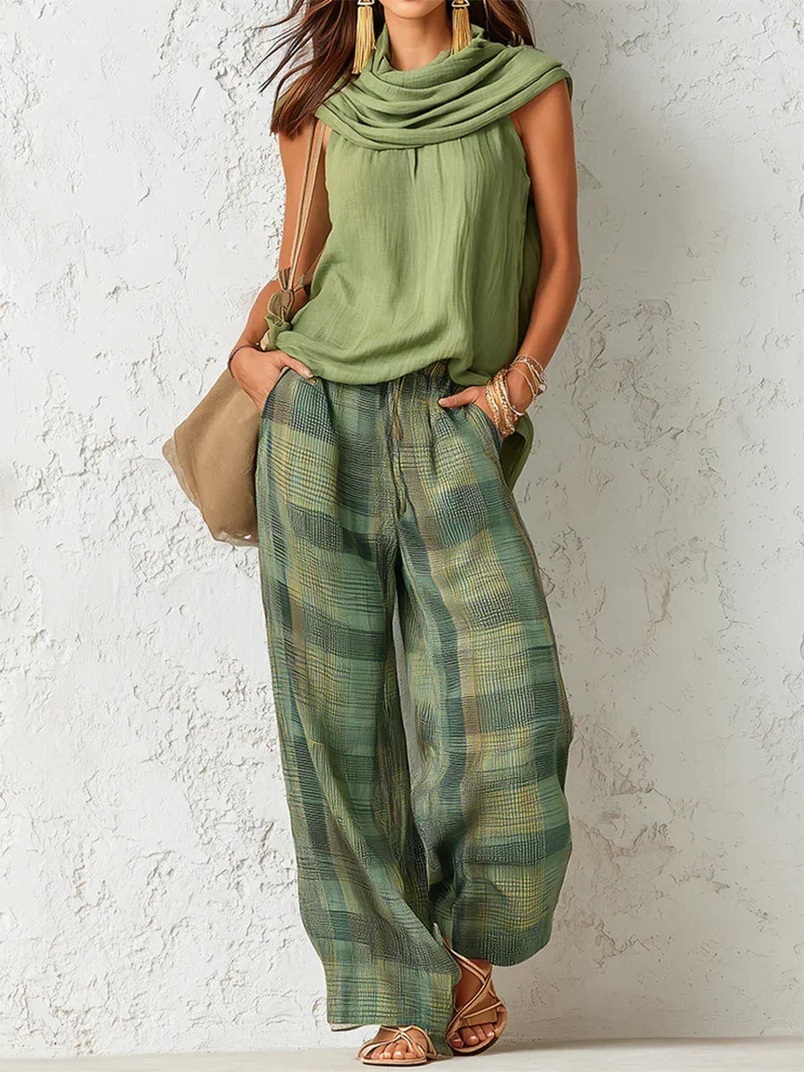 Comfortable and Elegant Natural Set Green